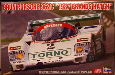 1987 Brun Porsche 962 C Brands Hatch 1:24 Hasegawa 20585