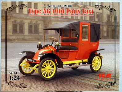 1910 Renault Type AG Paris Taxi 1:24 ICM 24030