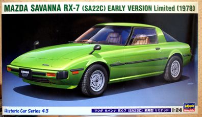 Hasegawa 21143 1978 Mazda Savanna RX 7 SA22C JDM 1:24
