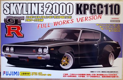 Fujimi 038032 1972 Nissan Skyline 2000 GT-R KPGC 110 full works 1:24 JDM