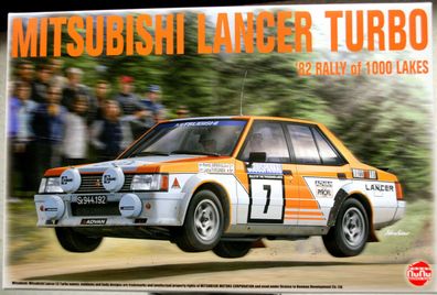 Nunu Platz 24018 1982 Mitsubishi Lancer Turbo Rallye of 1000 Lakes 1:24