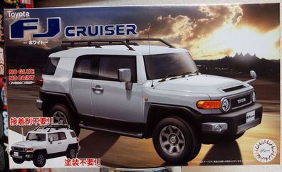 Fujimi 066127 2018 Toyota FJ Cruiser white Snap Kit 1:24