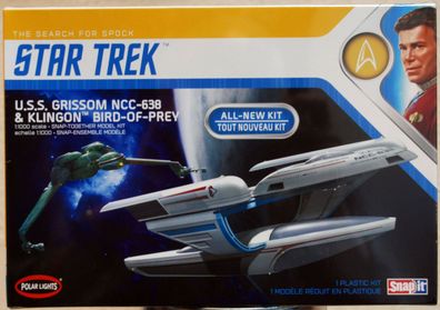 Polar Lights 957 Star Trek USS Grissom NCC 638 & Klingon Bird of Prey 1:1000
