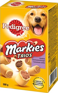 Pedigree Snack für Hunde Markies Trios 3 Geschmacksrichtungen 500g