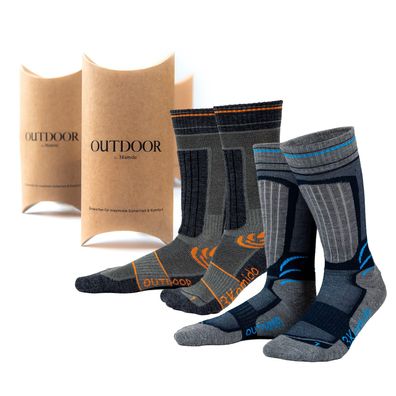 3Kamido® Outdoor Socken Wandersocken Merino Wolle Trekking Atmungsaktive Schnelltrock