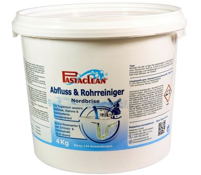 Pastaclean Abflussreiniger mit DUFT Rohrreiniger 4 kg WC-Reiniger