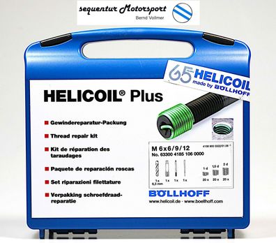 Helicoil PLUS Gewinde Reparaturpackung M 6 x 1 (Regelgewinde)