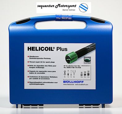 Helicoil PLUS Gewinde Reparaturpackung für defekte Zündkerzengewinde M 14 x 1,25