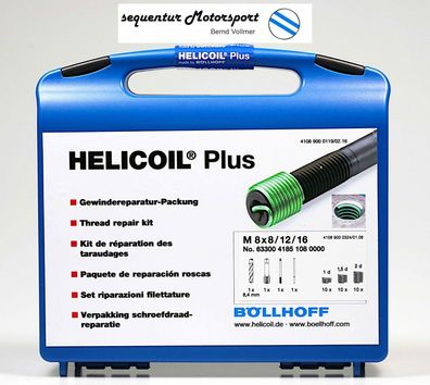 Helicoil PLUS Gewinde Reparaturpackung M 8 x 1,25 (Regelgewinde)