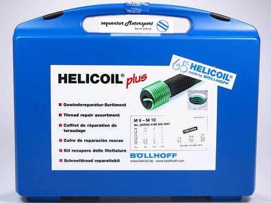 Helicoil PLUS Gewinde Reparatursortiment M 6, M 8, M 10 - 132 Teile (Böllhoff)