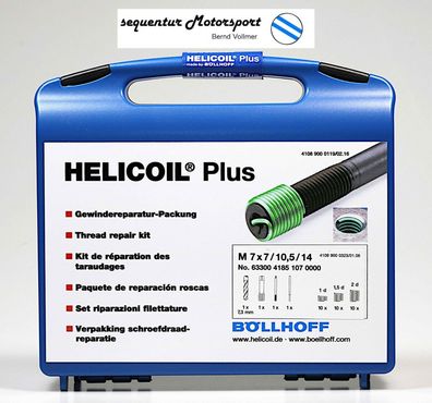 Helicoil PLUS Gewinde Reparaturpackung M 7 x 1 (Regelgewinde)