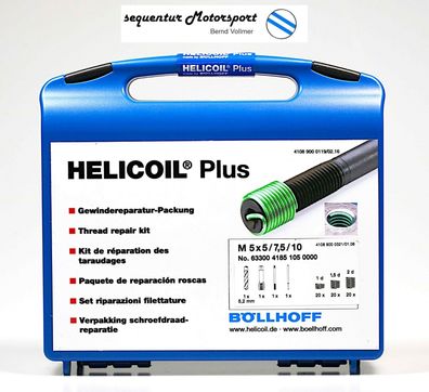 Helicoil PLUS Gewindereparatur Packung M 5 (Regelgewinde)