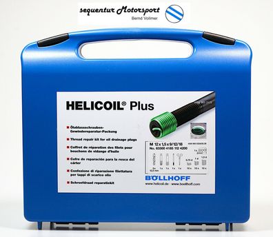 Helicoil PLUS Gewinde Reparaturpackung M 12 x 1,5 für Ölablassgewinde