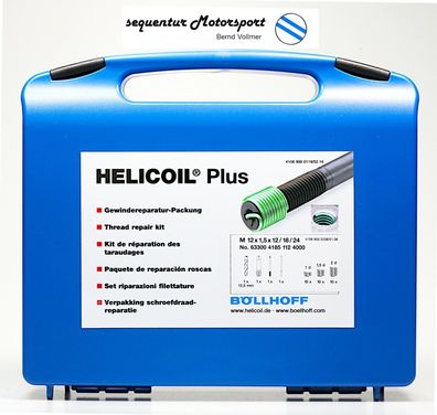 Helicoil PLUS Gewinde Reparaturpackung M 12 x 1,5
