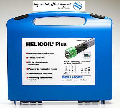 Helicoil PLUS Gewinde Reparaturpackung M 10 x 1 (Feingewinde)