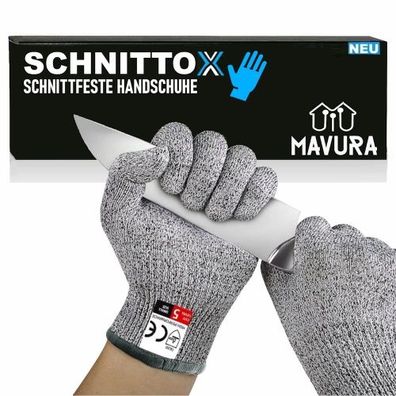 Schnittox Schnittfeste Handschuhe Schnittsichere Schutzhandschuhe - Hoher Komfort & D