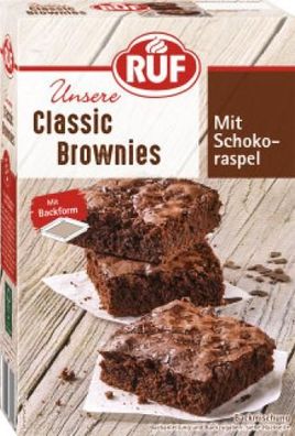Ruf Unsere Classic Brownies mit Raspelschokolade 366g