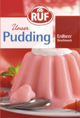 Ruf Unser Pudding Erdbeer Geschmack 3-Stück-Packung