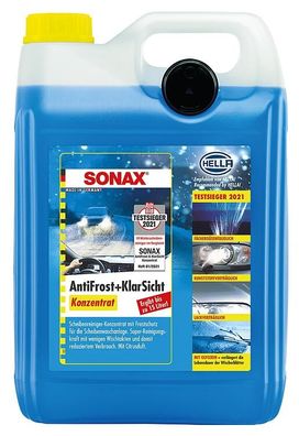 Winterscheibenreiniger SONAX AntiFrost + Klarsicht Konzentrat Citrus 5l Kanister