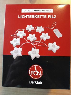 Lichterkette LED 1. FC Nürnberg mit Batterien