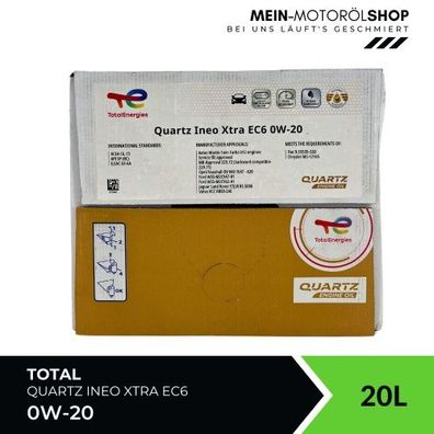 Total Quartz Ineo Xtra EC6 0W-20 20 Liter BAG-IN Box