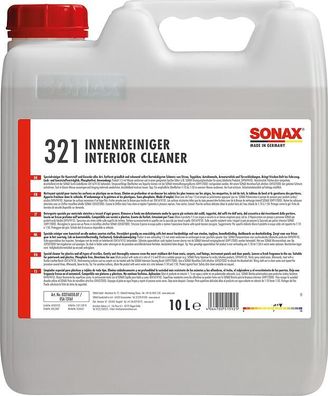 Autoinnenreiniger SONAX 10 Liter Kaniste r