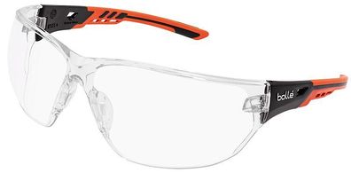 Schutzbrille NESS+ Rahmen orange / schw arz - Klares PC Nessppsi