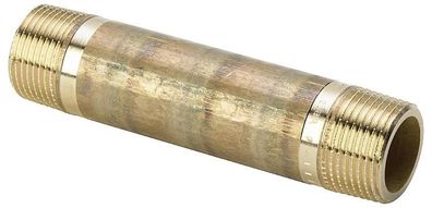 Rotguss-Gewindefitting RohrdoppelnippelT yp 3530R, 2"x100mm (A/ A)