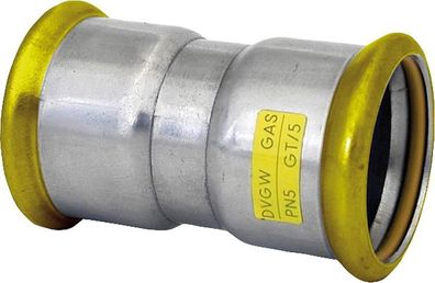 Edelstahl-Pressfitting Gas Muffe, DN 76, 1, M-Kontur