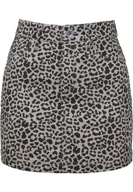 AOP Twill Mini Rock Leo Grau - Größe: XS