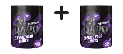 2 x Go Fitness GO HARD Booster (20 serv) Purple Punch