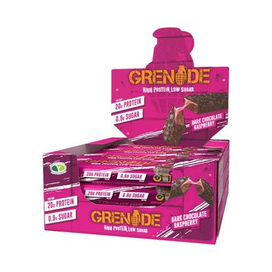 Grenade Protein Bar (12x60g) Dark Chocolate Raspberry