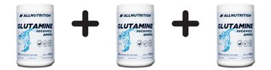 3 x Glutamine Recovery Amino, Natural - 500g
