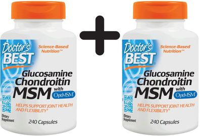 2 x Glucosamine, Chondroitin with MSM - 240 caps