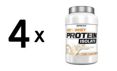 4 x 100% Whey Protein Isolate, Vanilla Cream - 908g