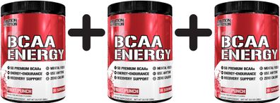 3 x BCAA Energy, Fruit Punch - 288g