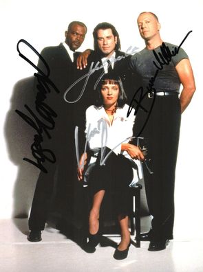 Pulp Fiction Cast Autogramm Großfoto