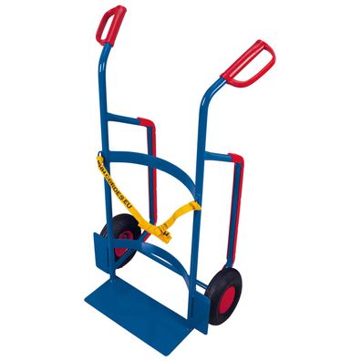 VARIOfit Fasskarre fuer Kunststofffaesser 250kg Traglast Luftbereifung