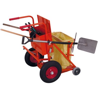 VARIOfit Kehrrichtwagen 100kg Tragkraft mit Blechkasten