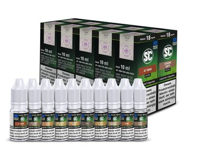 SC Liquid - Nikotinstärke: 18 mg/ ml - Geschmack: Tobacco Probierbox -