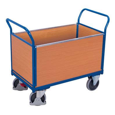 VARIOfit Vierwandwagen mit Holzwaenden 1000x650mm