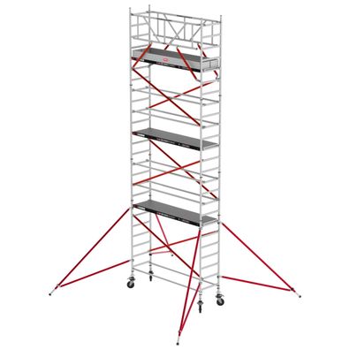 Altrex Fahrgeruest RS Tower 51 Aluminium mit Holz-Plattform 8,20m AH schmal 0,75x2,4
