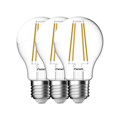 Nordlux Smart Home LED Leuchtmittel E27 A60 3er Set Filament 600lm 2200K-6500K 4,7W 8
