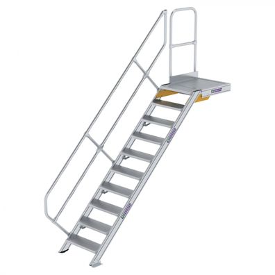 MUNK Treppe mit Plattform 45EUR inkl. einen Handlauf, 600mm Stufenbreite, 10 Stufen