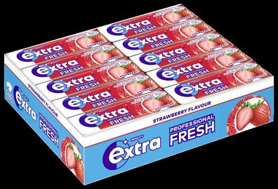Wrigleys Extra Professional Fresh Strawberry Kaugummi Erdbeere - 30 Packungen