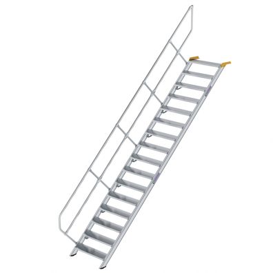MUNK Treppe 45EUR inkl. einen Handlauf, 800mm Stufenbreite, 16 Stufen