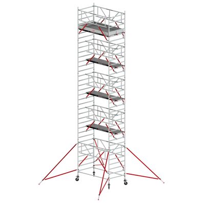 Altrex Fahrgeruest RS Tower 52-S Aluminium mit Safe-Quick und Holz Plattform 11,20m