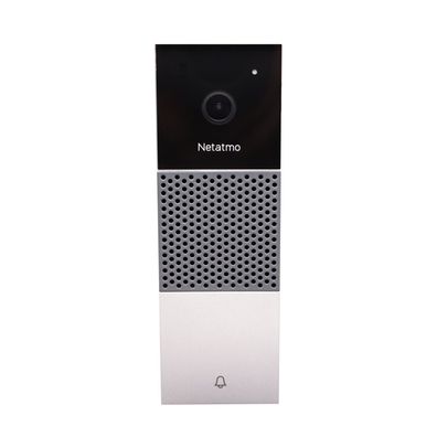 Netatmo Smarte Videotürklingel Kamera Smart Video Doorbell Alarm schwarz silber