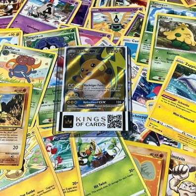 Pokemon Kartenpaket mit 50 Karten und einer GX Karte – Deutsche Version