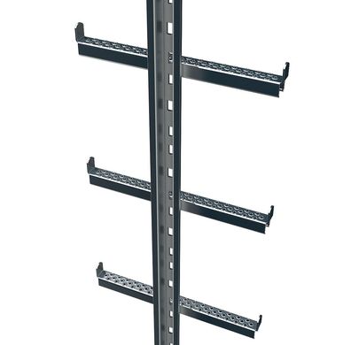 Zarges Einholmleiter mit integrierter Steigschutzschiene Stahl verzinkt 2,80 m Laeng